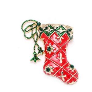 Christmas Stocking Brooch